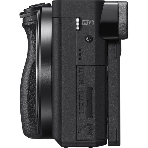 소니 Sony Alpha a6300 Mirrorless Camera: Interchangeable Lens Digital Camera with APS-C, Auto Focus & 4K Video - ILCE 6300 Body with 3” LCD Screen - E Mount Compatible - Black (Includes