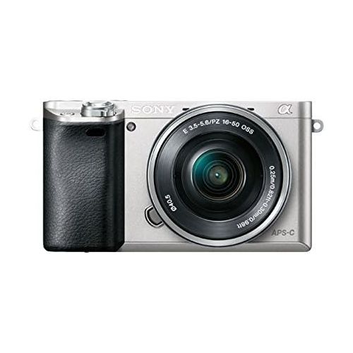 소니 Sony Alpha a6000 Mirrorless Digital Camera with 16-50 mm Lens 24.3MP (Silver)