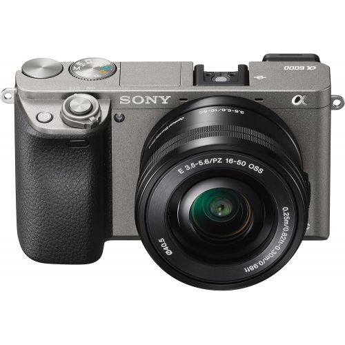 소니 Sony Alpha a6000 Mirrorless Digital Camera with 16-50 mm Lens, 24 MP (White)