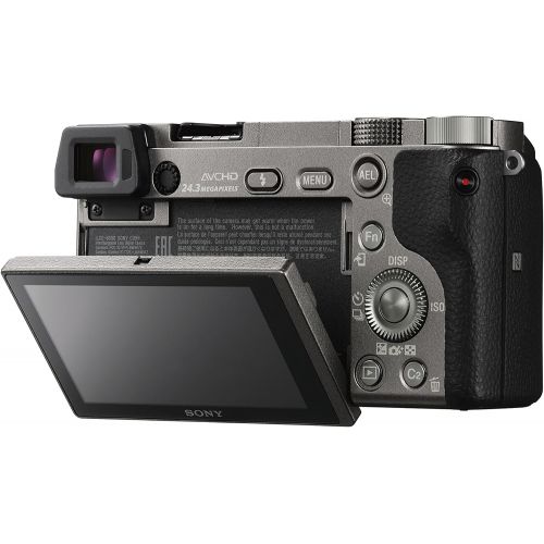 소니 Sony Alpha a6000 Mirrorless Digital Camera with 16-50mm Lens, Graphite (ILCE-6000LH)