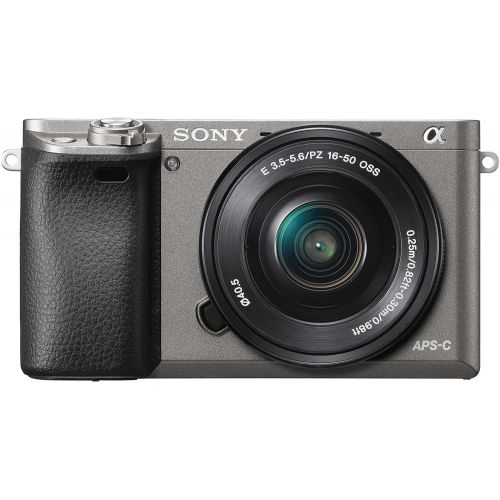 소니 Sony Alpha a6000 Mirrorless Digital Camera with 16-50mm Lens, Graphite (ILCE-6000LH)