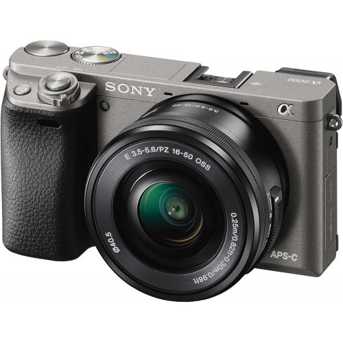 소니 Sony Alpha a6000 Mirrorless Digital Camera with 16-50mm Lens, Graphite (ILCE-6000LH)