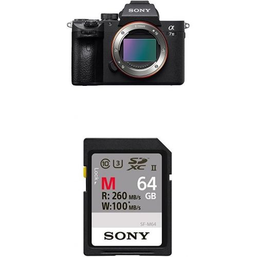소니 Sony a7 III Full-Frame Mirrorless Interchangeable-Lens Camera Optical with 3-Inch LCD, Black (ILCE7M3B)