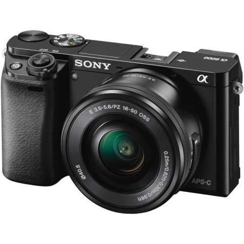 소니 Sony Alpha a6000 Mirrorless Digitial Camera 24.3MP SLR Camera with 3.0-Inch LCD (Black) w16-50mm Power Zoom Lens