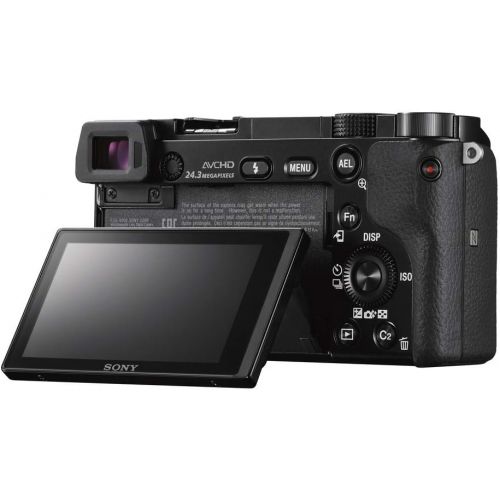 소니 Sony Alpha a6000 Mirrorless Digitial Camera 24.3MP SLR Camera with 3.0-Inch LCD (Black) w16-50mm Power Zoom Lens