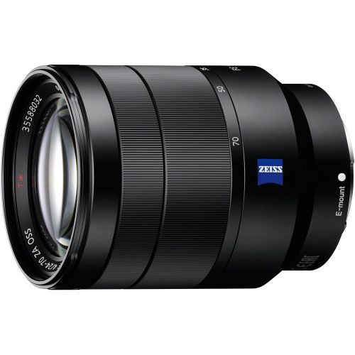 소니 Sony 24-70mm f4 Vario-Tessar T FE OSS Interchangeable Full Frame Zoom Lens with UV Protection Lens Filter - 67 mm