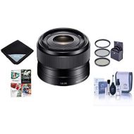 Sony 35mm F1.8 OSS E-mount NEX Camera Lens - Bundle with Filter Kit (UVCPLND2), Lens Wrap, Cleaning Kit, Special Professional Software Package