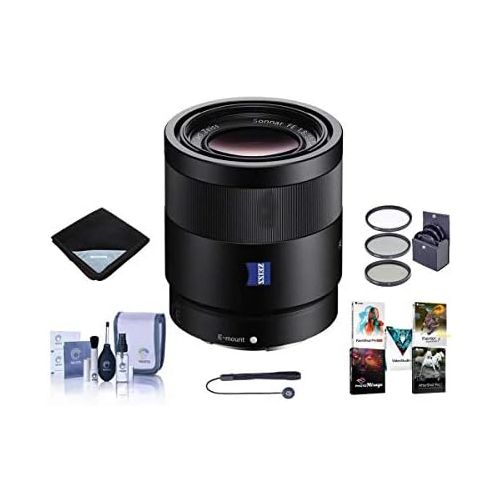 소니 Sony Sonnar T FE 55mm F1.8 ZA E-mount Nex Camera Lens Bundle. Value Kit wAcc