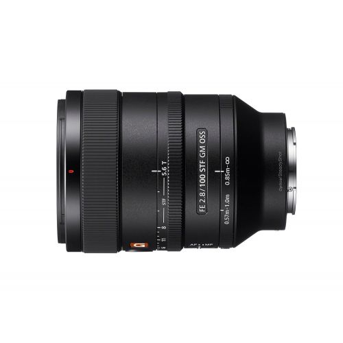 소니 Sony SEL100F28GM 100mm f2.8 Medium-telephoto Fixed Prime Camera Lens, Black