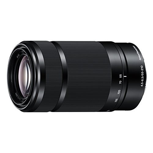소니 Sony E 55-210mm F4.5-6.3 Lens for Sony E-Mount Cameras (Black) - International Version (No Warranty)