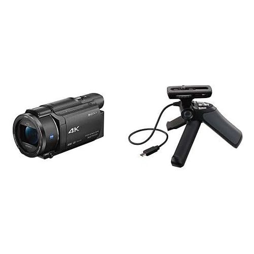 소니 Sony FDRAX53/B 4K HD Video Recording Camcorder (Black) with Travel Charger