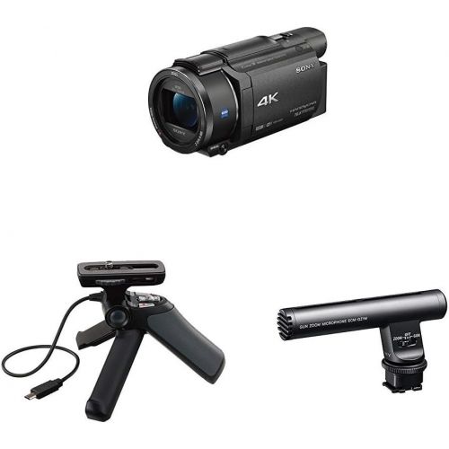 소니 Sony FDRAX53/B 4K HD Video Recording Camcorder (Black) with Travel Charger