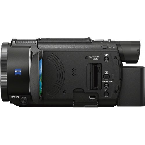 소니 Sony FDRAX53/B 4K HD Video Recording Camcorder (Black) with Travel Charger