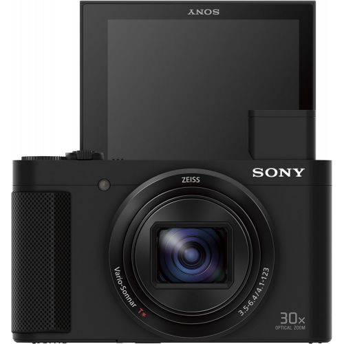소니 Sony DSCHX80/B High Zoom Point & Shoot Camera with Ultra 32GB Micro SDHC UHS-I Card and NP-BX1/M8 Lithium-Ion X Type Battery