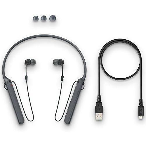 소니 Sony WI-C400 Wireless in-Ear Headphones with up to 30 Hours Battery Life - White