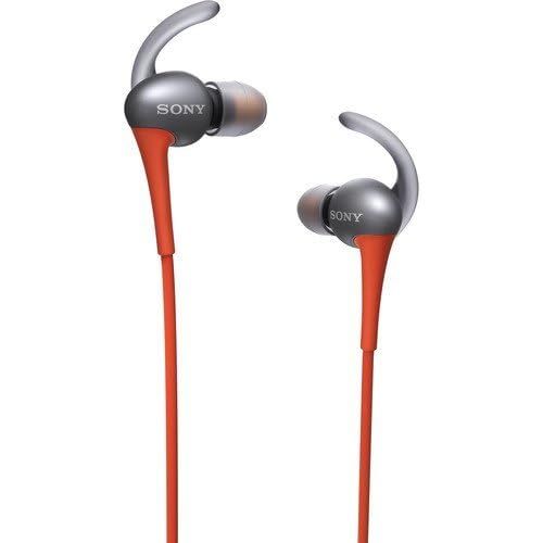 소니 Sony Premium Active Series Lightweight Water-resistant Extra Bass Noise-Cancelling Earbud Headphones With In-line Microphone and Remote for AppleAndroid Smartphone (Black)