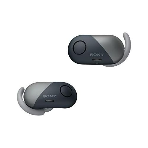 소니 Sony SONY SP700N Truly Wireless Noise Canceling Sports in-Ear Headphones (International VersionSeller Warranty) (Black)