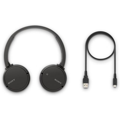 소니 Sony WH-CH500 Wireless On-Ear Headphones, Black (WHCH500B)