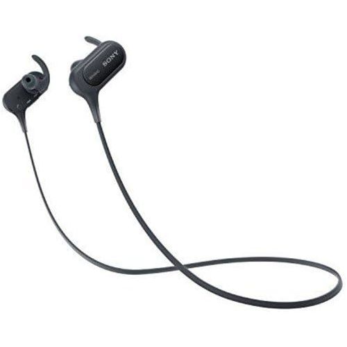 소니 Sony Extra Bass Bluetooth Headphones, Best Wireless Sports Earbuds with Mic Microphone, IPX4 Splashproof Stereo Comfort Gym Running Workout up to 8.5 hour battery, red