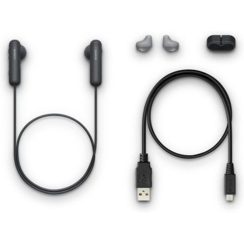 소니 Sony WI-SP500 Wireless in-Ear Sports Headphones, Black (WISP500B)