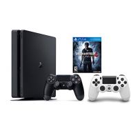 PlayStation 4 Slim Console 2 items Bundle:PS4 Slim - Uncharted 4 Bundle,Sony PlayStation 4 Dualshock 4 Wireless Controller Glacier White