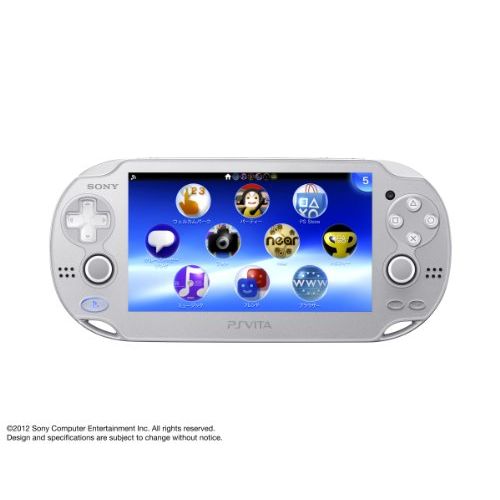 소니 Sony PlayStation Vita - WiFi Ice Silver - Japanese Version (only plays Japanese version PlayStation Vita games)