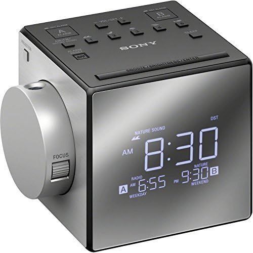 소니 Sony Compact AMFM Dual Alarm with Large Easy to Read Backlit LCD Display & Time Projection Alarm Clock