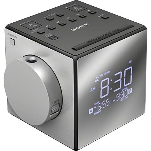 소니 Sony Compact AMFM Dual Alarm with Large Easy to Read Backlit LCD Display & Time Projection Alarm Clock