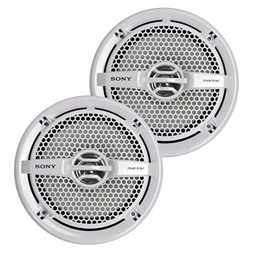 소니 Sony XS-MP1611 6.5 140 Watt Dual Cone Marine Speakers Stereo, Pair (3 Pack)