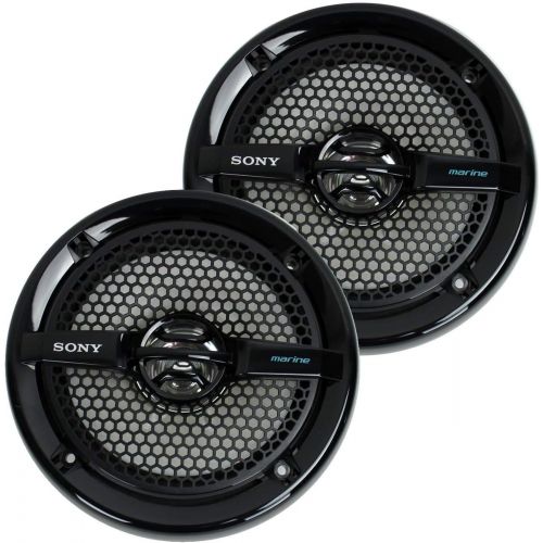 소니 Sony 2 XS-MP1611B 6.5 140W Dual Cone ATVUTV Speakers Stereo Black XSMP1611B (6 Pack)