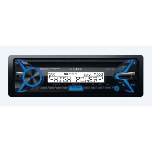 소니 Sony MEX-M100BT Marine CD Receiver with Bluetooth and Sirius XM Tuner and Handle Bar Control Interface Bundle