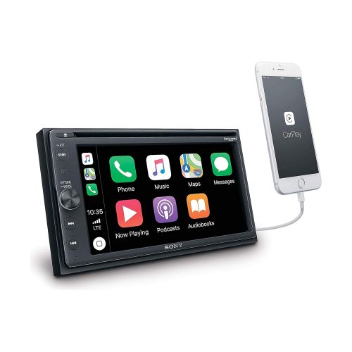 소니 Sony XAVAX210SXM 6.4 Apple Car Play Media Receiver with Bluetooth