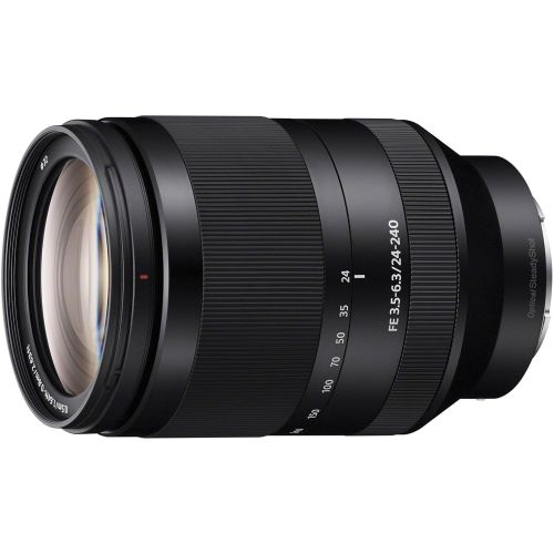 소니 Sony E 35mm f1.8 OSS Lens SEL35F18 + 49mm 3 Piece Filter Kit + Professional 160 LED Video Light Studio Series + 64GB SDXC Card + Lens Pen Cleaner + 70in Monopod + Deluxe Cleaning