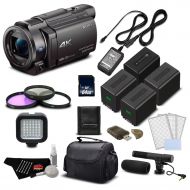 Sony 4K HD Video Recording FDRAX33 Handycam Camcorder-Starter Bundle wAccessories