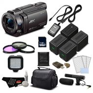 Sony 4K HD Video Recording FDRAX33 Handycam Camcorder- Deluxe Bundle w/Accessories