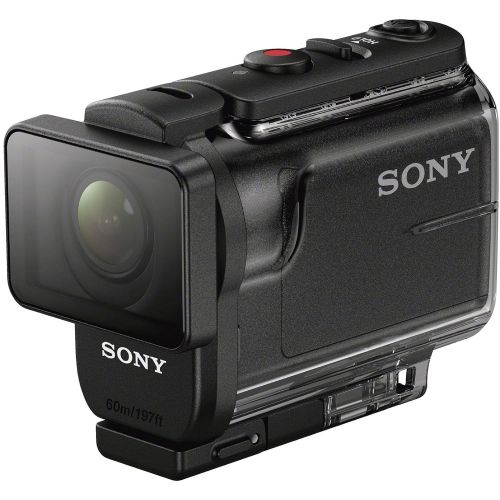 소니 Sony Action Cam HDR-AS50 Wi-Fi HD Video Camera Camcorder with 32GB Card + Battery + Case + Flex Tripod + Flat Surface & 2 Helmet Mounts + Kit