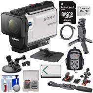 Sony Action Cam HDR-AS300 Wi-Fi HD Video Camera Camcorder with Shooting Grip Tripod + Action Mounts + 64GB Card + Battery + Backpack + Kit