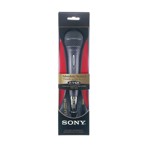 소니 Sony F-V420 Uni-Directional Vocal Microphone with Gold-Plated Mini-Plug