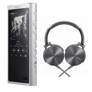 Sony NW-ZX300 Hi-Res Walkman 64GB Digital Music Player (Silver) w MDRXB950APH Extra Bass Smartphone HEA