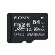 Sony 64GB High Speed Class 10 UHS-1 Micro SDXC up to 95MB/s Memory Card (SR64UXA/TQ)