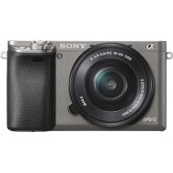 Bestbuy Sony - Alpha a6000 Mirrorless Camera with E PZ 16-50mm f3.5-5.6 OSS Lens - Graphite Gray