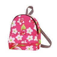 Sophia's Sophias Pink Flower Print Backpack Sized for 18 Inch Dolls | Front Pocket, Zipper Opening | Pink and Green Floral Doll Bag
