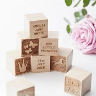 /SophiaVictoriaJoy Personalised Princess Keepsake Building Blocks