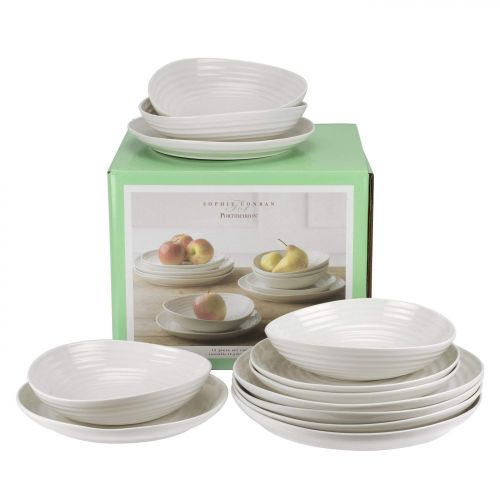  Sophie Conran for Portmeirion Sophie Conran fuer Portmeirion 12Stueck Coupe-Set, Porzellan, Weiss, 27,9x 27,9x 2,5cm