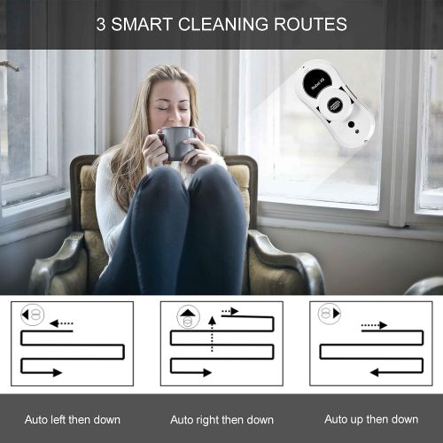  [무료배송]베란다 창문 청소 로봇 Window Cleaner Robot, Sophinique X5 Smart Glass Cleaning Robotic with APP & Remote, Intelligent Automatic Cleaner Robot for Outdoor/Indoor Windows Table Tile Ceiling (White)