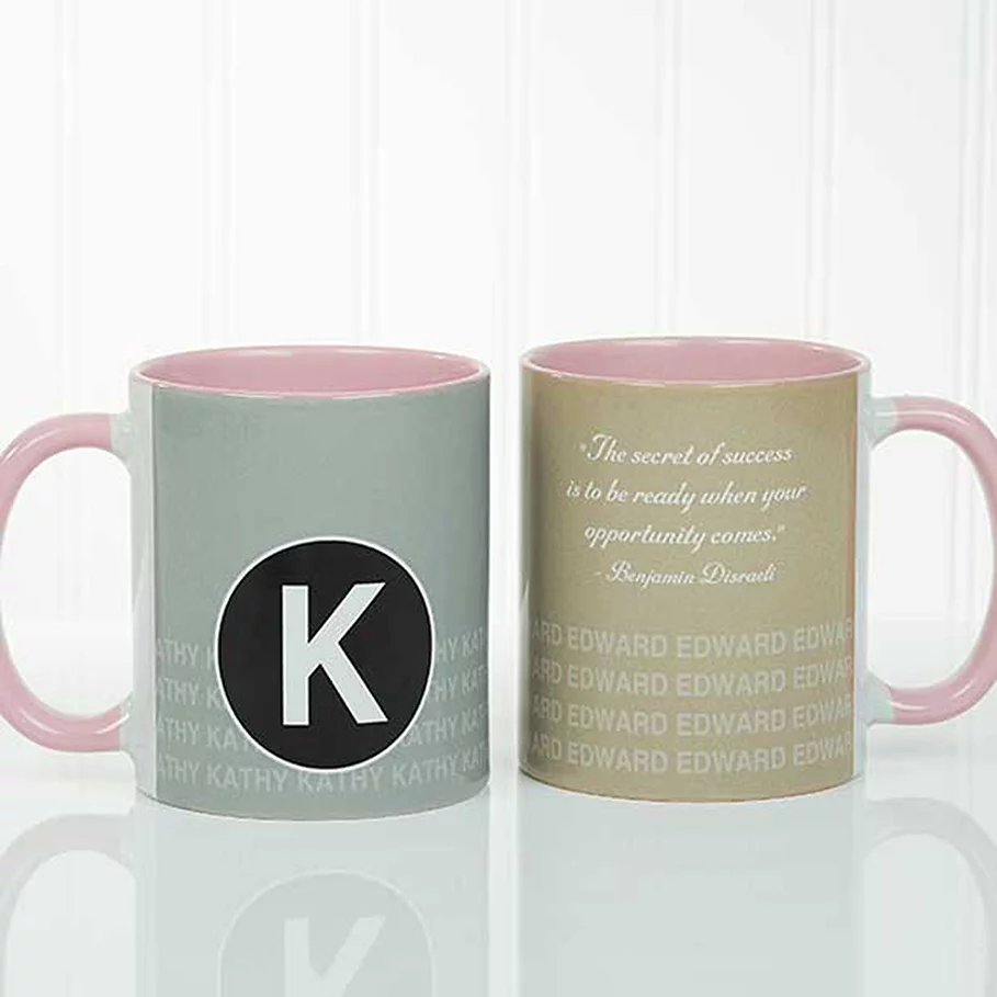  Sophisticated Quotes 11 oz. Coffee Mug in Pink