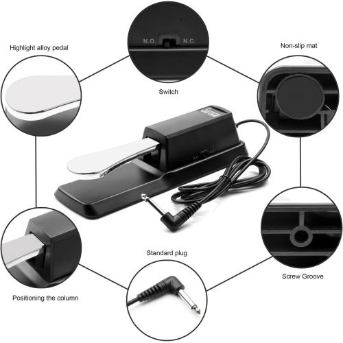 야마하 [아마존베스트]Soraco Sustain Pedal Universal for Yamaha Casio Roland Korg Behringer Moog Piano Midi Electronic keyboards