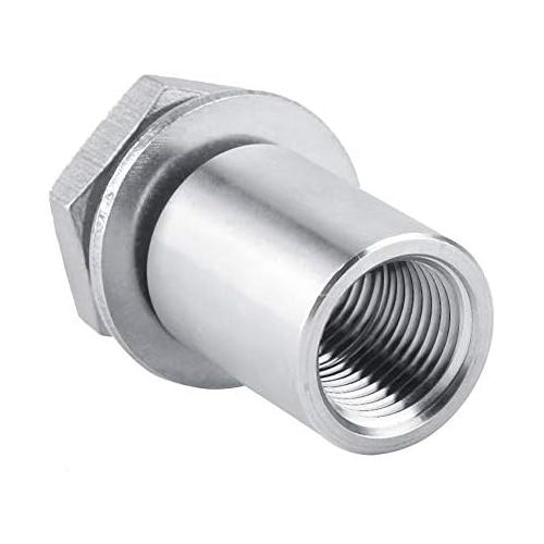  Sorand 1/2 Edelstahl Schott, NPT-Aussengewinde Homebrew Weldless Bulkhead, Schottverschraubung fuer Fass und Kessel, Kein Schweissen Erforderlich, Einfach zu Installieren