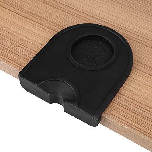  Sorand Tamper, Espresso Tamper, Coffee Mat, Espresso Accessories Operating Table for Edge Of The Desk for Bar Coffee Machine(Black trumpet)