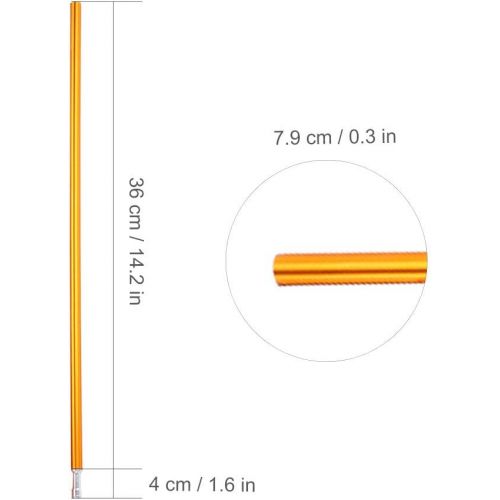  Sorand Aluminum Rod Tent Pole, Corrosion Resistant Durable Portable Aluminum Tarp Poles, for Outdoor Camping Hiking